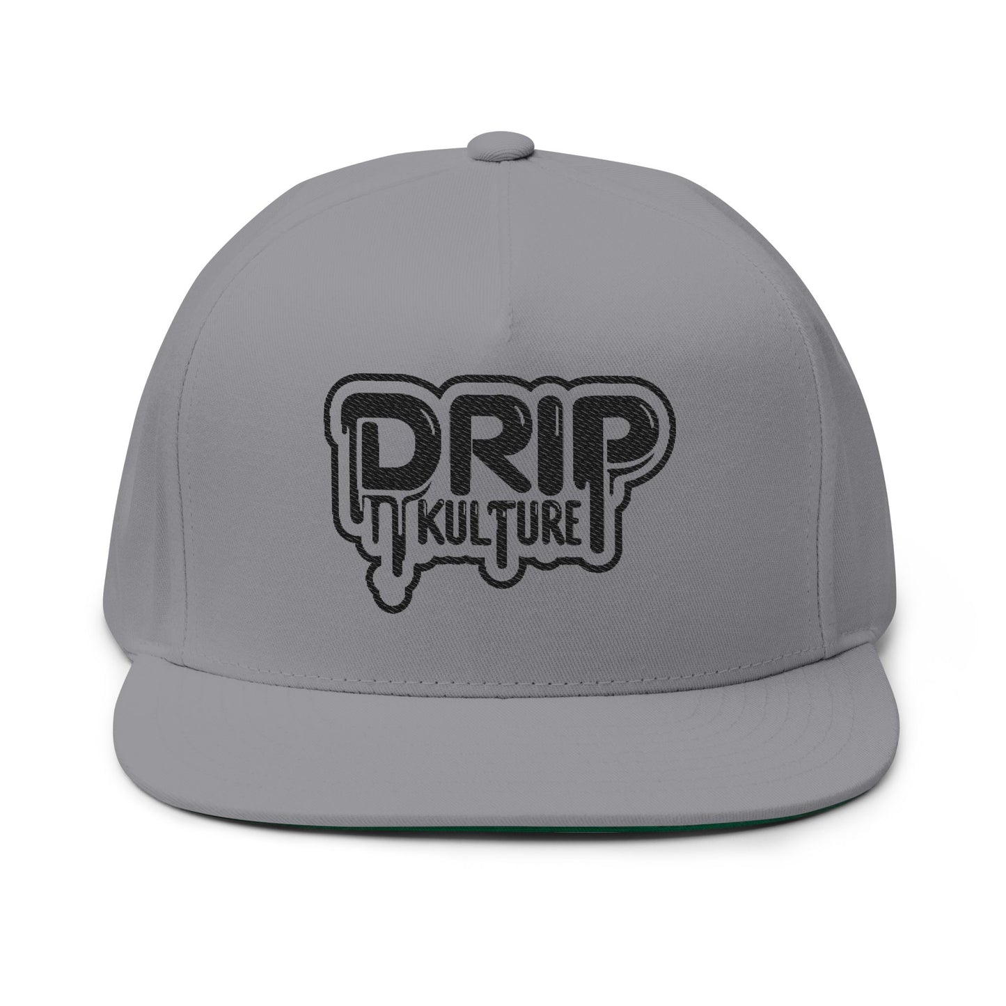 Drip Kulture Flat Bill Hat Embroidery - Multiple Colors