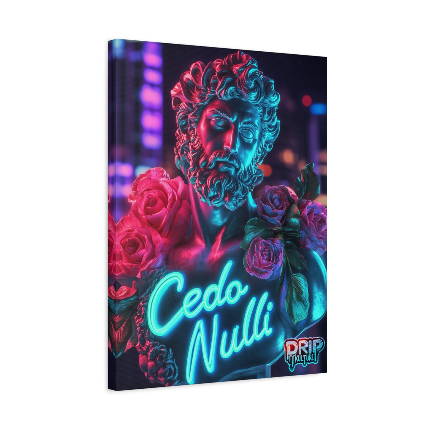 “Cedo Nulli - Blue Glow” Drip Kulture Wall Art - Multiple Sizes