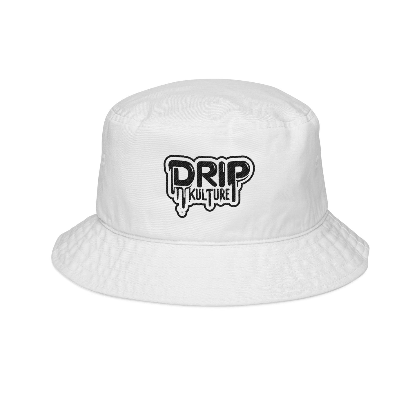 White Drip Kulture Bucket Hat (Embroidery)
