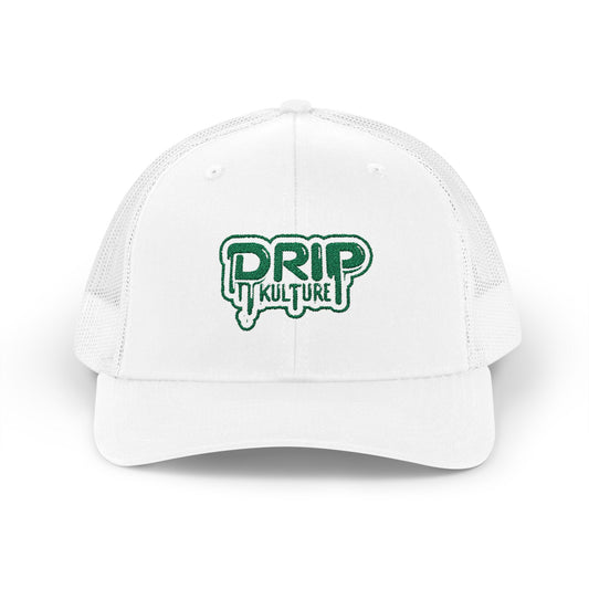 Green Drip Kulture Snapback Trucker Cap Embroidery - Multiple Colors