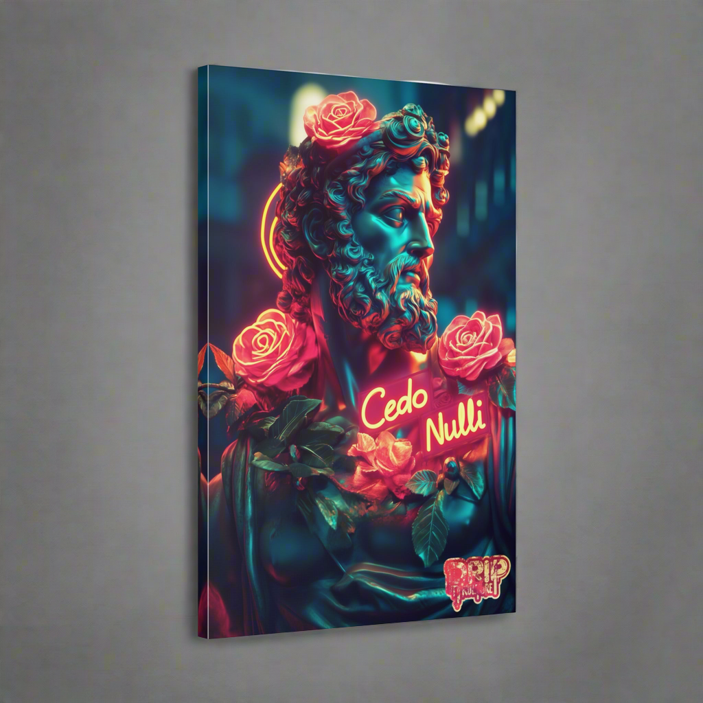 “Cedo Nulli - Orange Glow” Drip Kulture Wall Art - Multiple Sizes