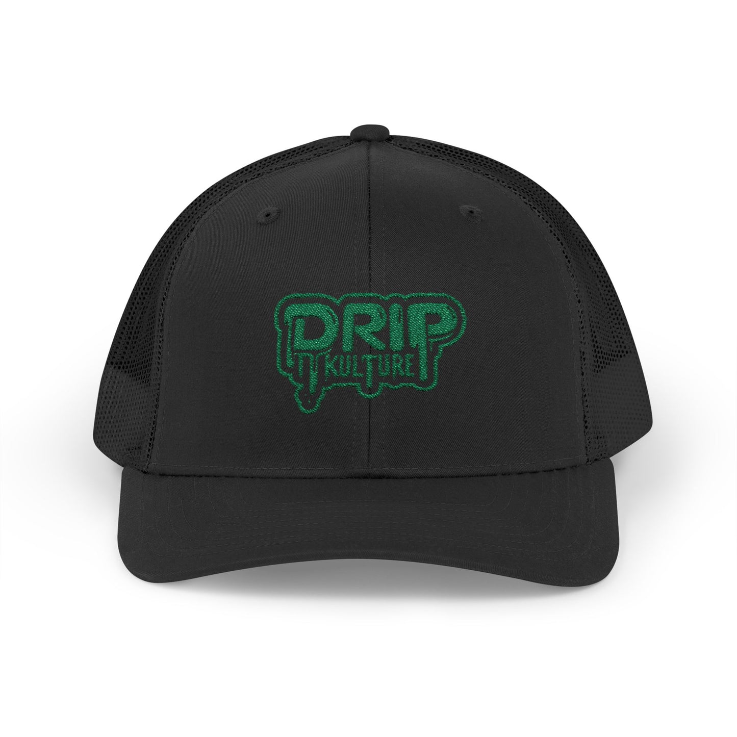 Green Drip Kulture Snapback Trucker Cap Embroidery - Multiple Colors