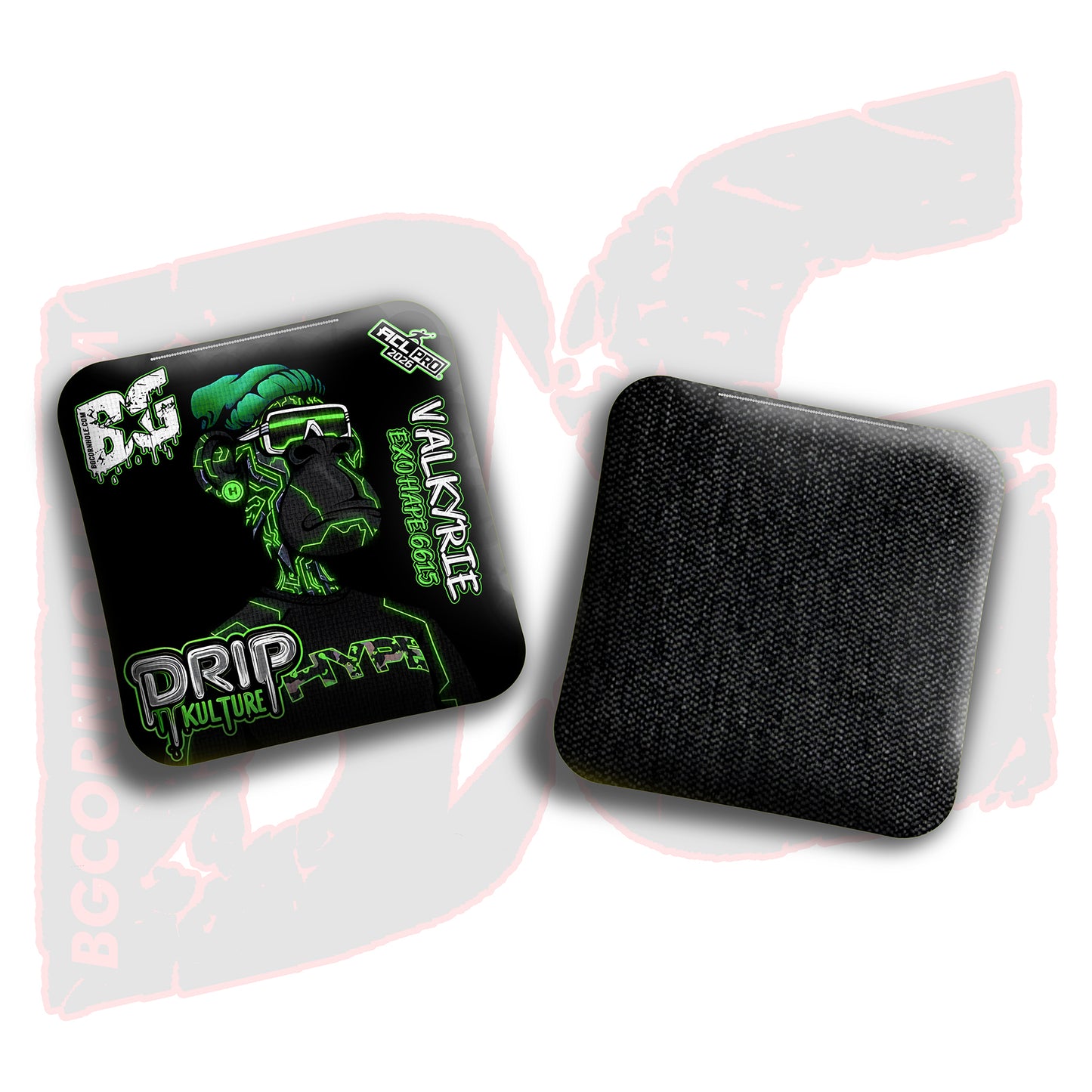 2026 Multiple Bag Models - DK x BG "NFT CIRCUITS" - ACL Pro Stamped Cornhole Bags - Set of 4 Bags