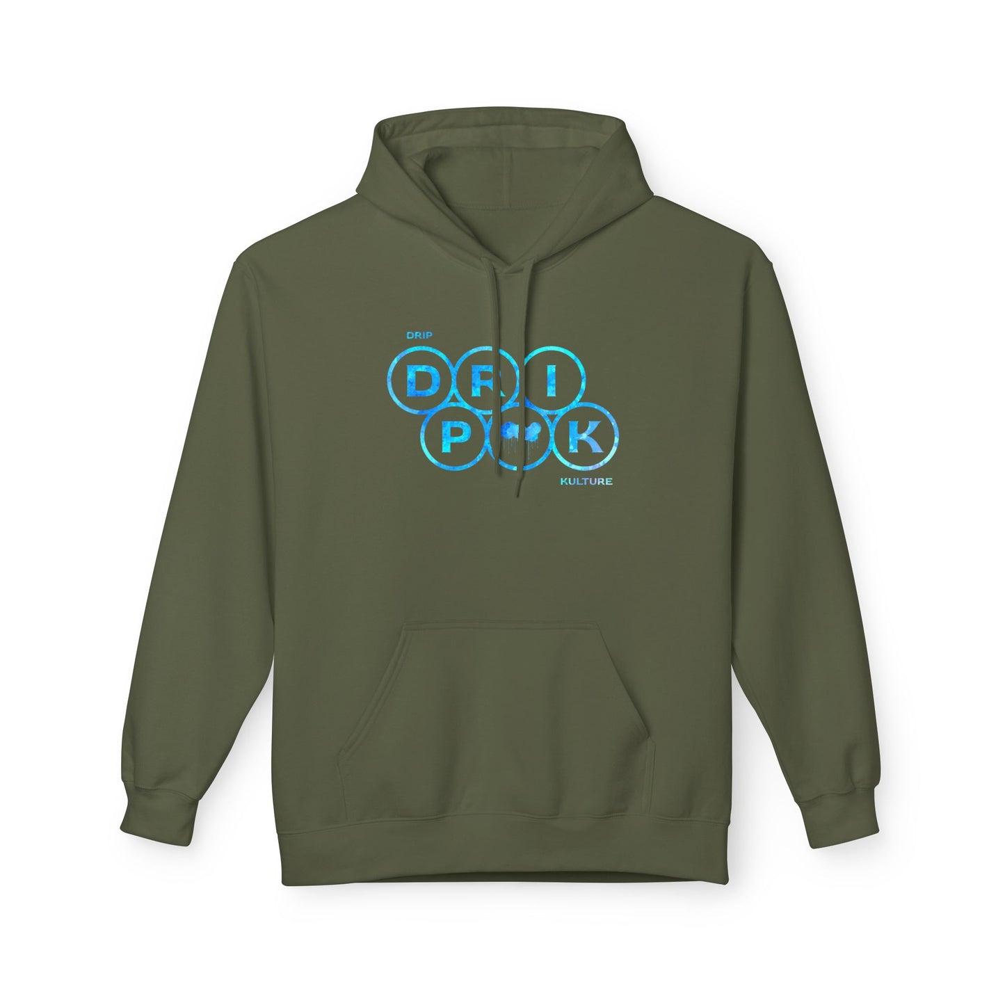 Blue Circle Drip Kulture Unisex Hoodie - Multiple Colors