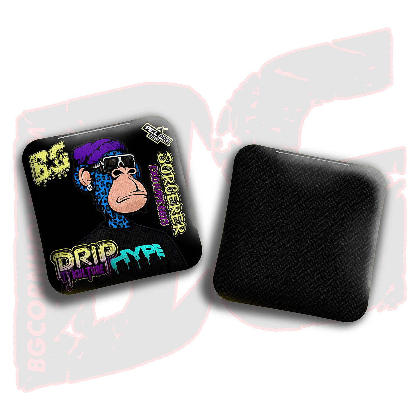 2026 Multiple Bag Models - DK x BG "NFT SPOTS" - ACL Pro Stamped Cornhole Bags - Set of 4 Bags