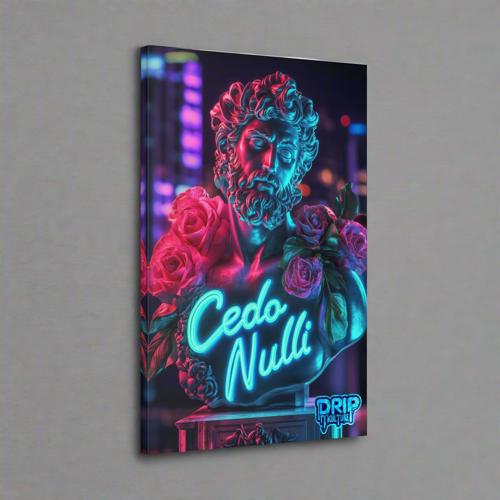 “Cedo Nulli - Blue Glow” Drip Kulture Wall Art - Multiple Sizes