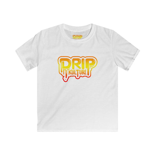 Youth Orange Gradient Drip Kulture Tee - Multiple Colors