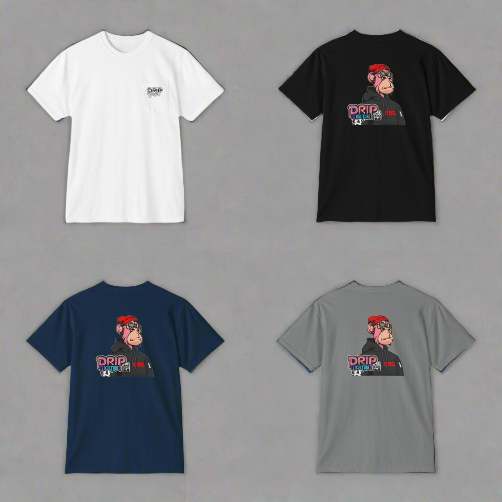 NFT Original Drip Kulture Unisex Pocket T-Shirt - Multiple Colors
