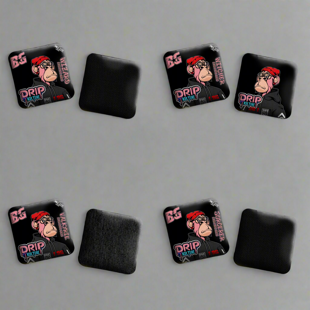 2025 Multiple Bag Models - DK x BG "NFT Original" - ACL Pro Stamped Cornhole Bags - Set of 4 Bags