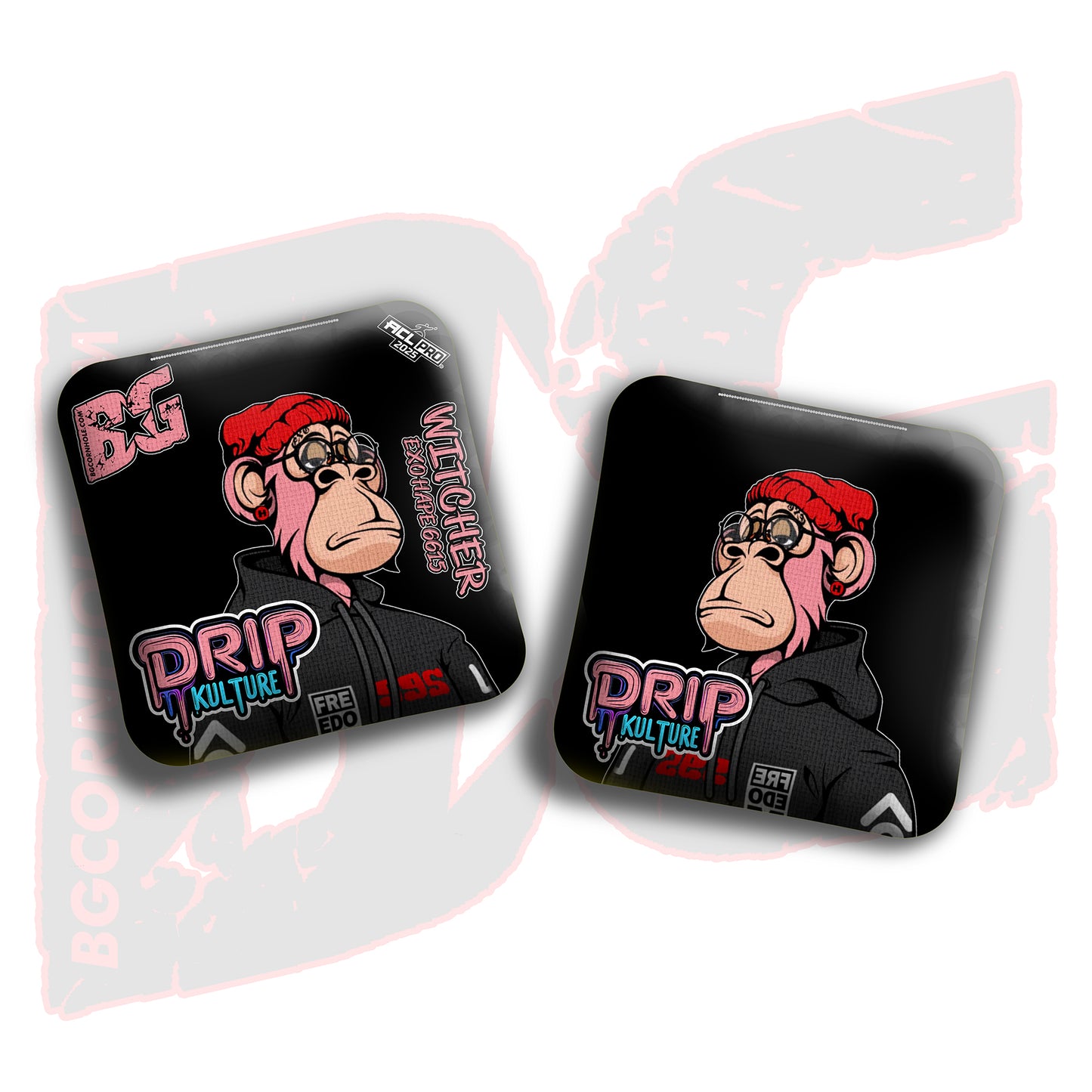2025 Multiple Bag Models - DK x BG "NFT Original" - ACL Pro Stamped Cornhole Bags - Set of 4 Bags