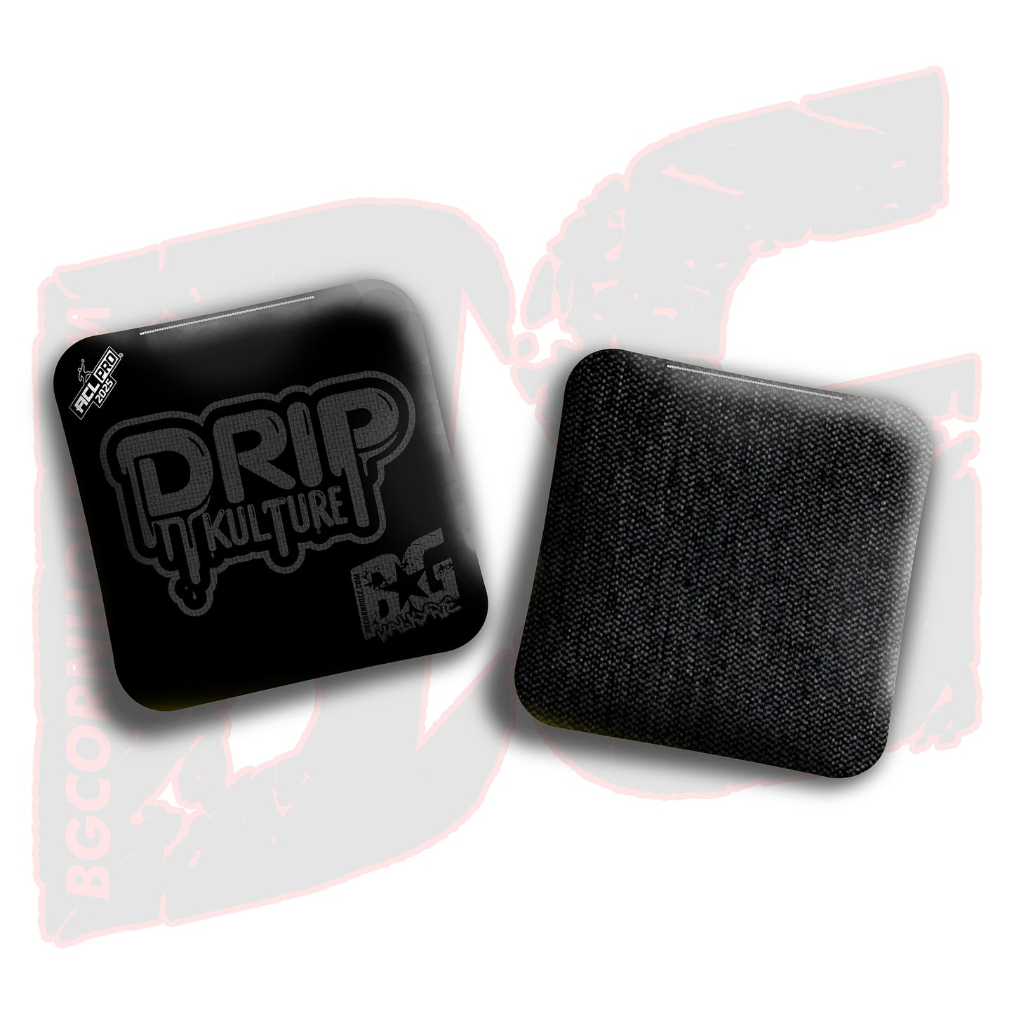 2025 Multiple Bag Models - DK x BG "Blackout" - ACL Pro Stamped Cornhole Bags - Set of 4 Bags