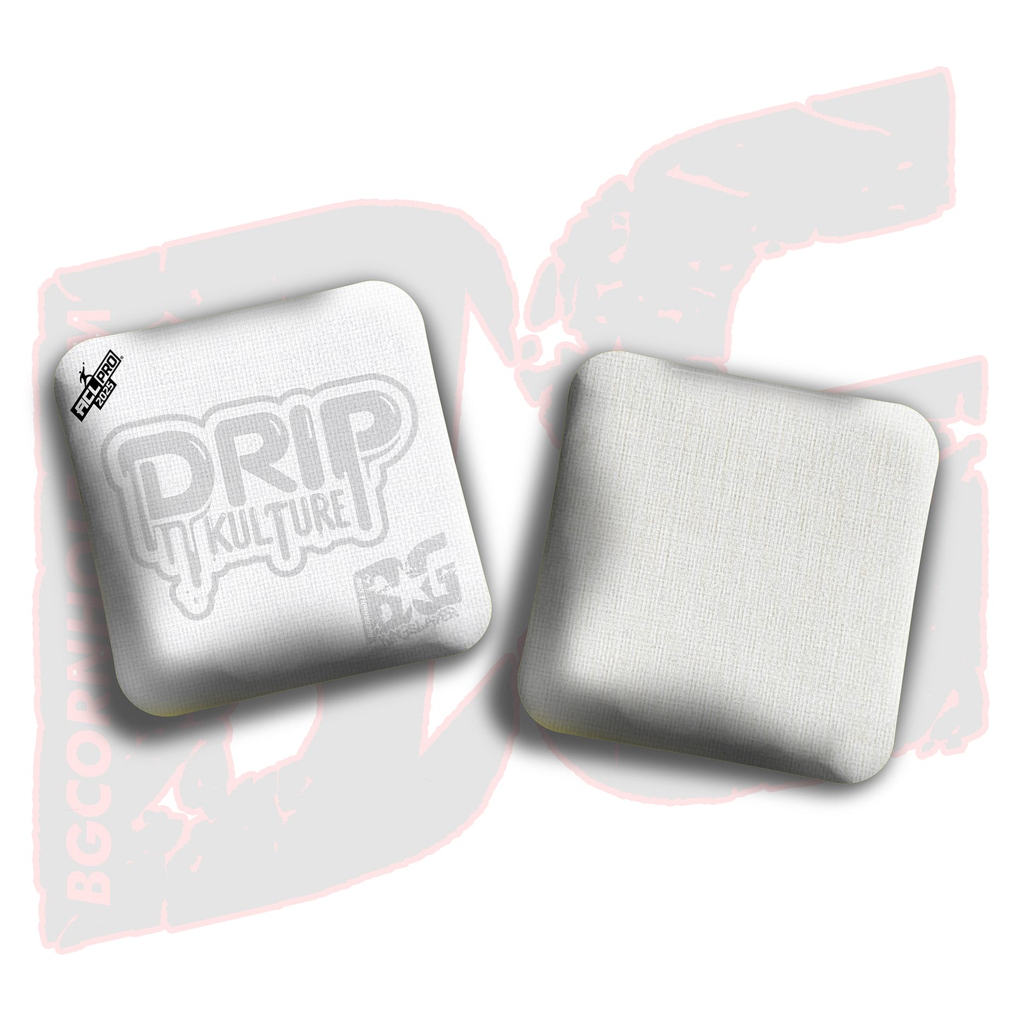 2025 Multiple Bag Models - DK x BG "Whiteout" - ACL Pro Stamped Cornhole Bags - Set of 4 Bags