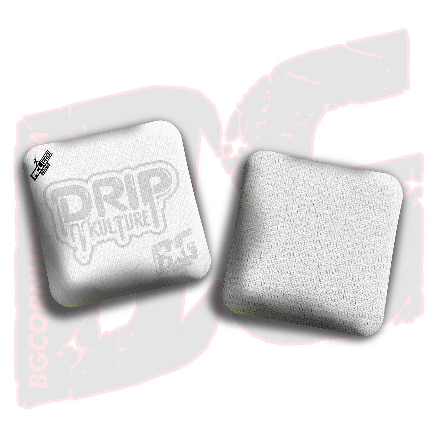 2025 Multiple Bag Models - DK x BG "Whiteout" - ACL Pro Stamped Cornhole Bags - Set of 4 Bags
