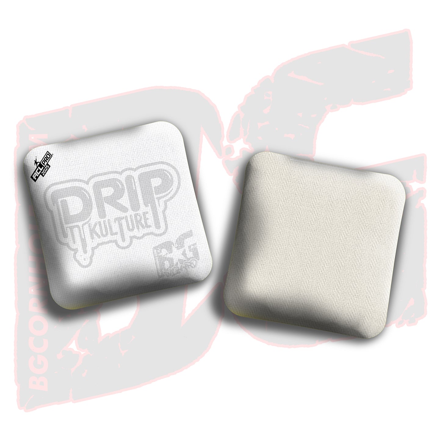 2025 Multiple Bag Models - DK x BG "Whiteout" - ACL Pro Stamped Cornhole Bags - Set of 4 Bags