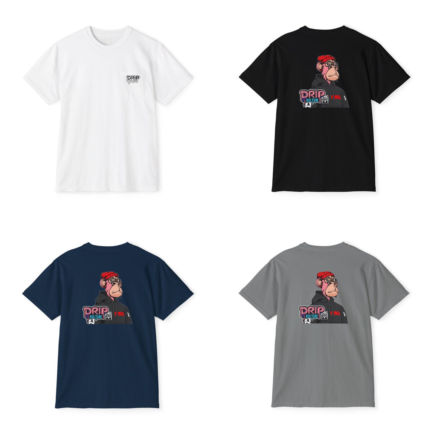 NFT Original Drip Kulture Unisex Pocket T-Shirt - Multiple Colors