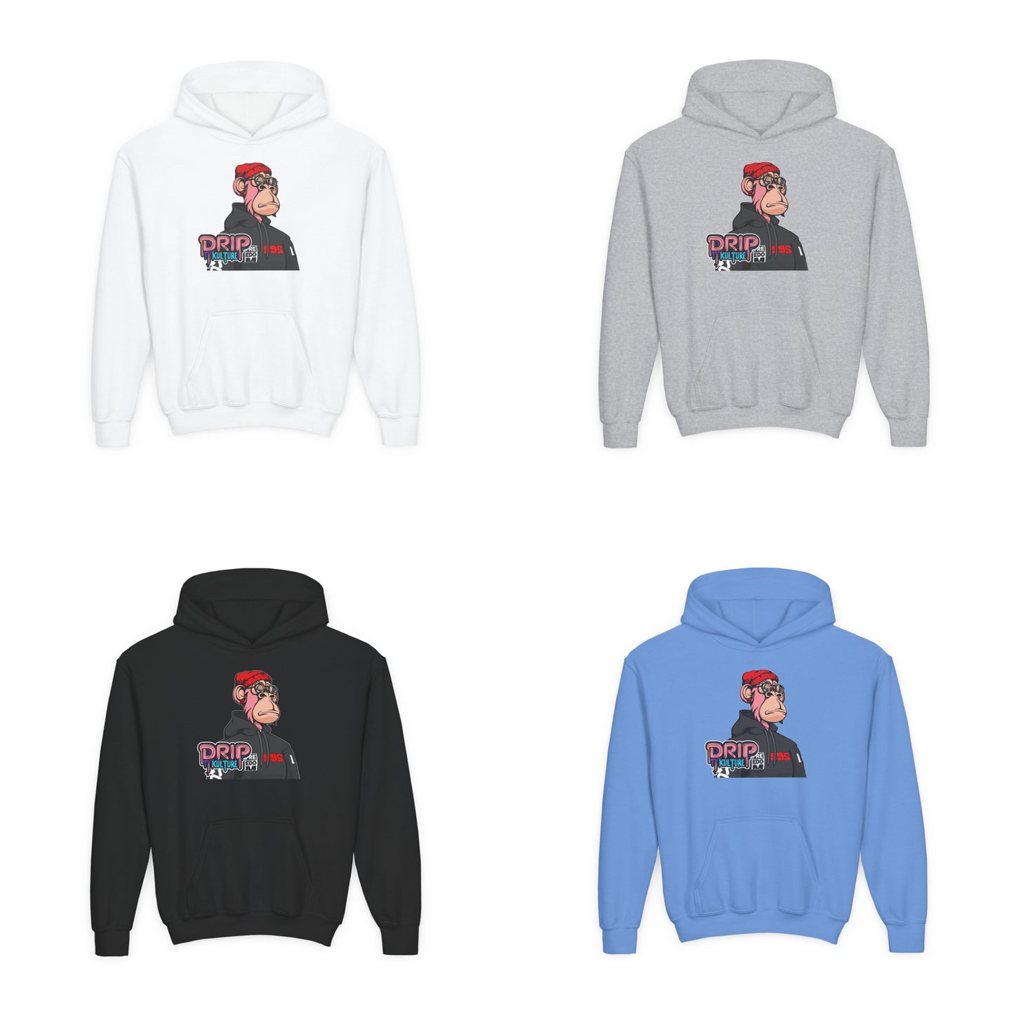 Youth NFT Original Drip Kulture Hoodie - Multiple Colors