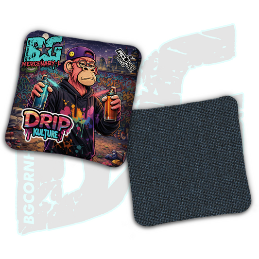 2026 Multiple Bag Models - DK x BG "Street Art" - ACL Pro Stamped Cornhole Bags - Set of 4 Bags