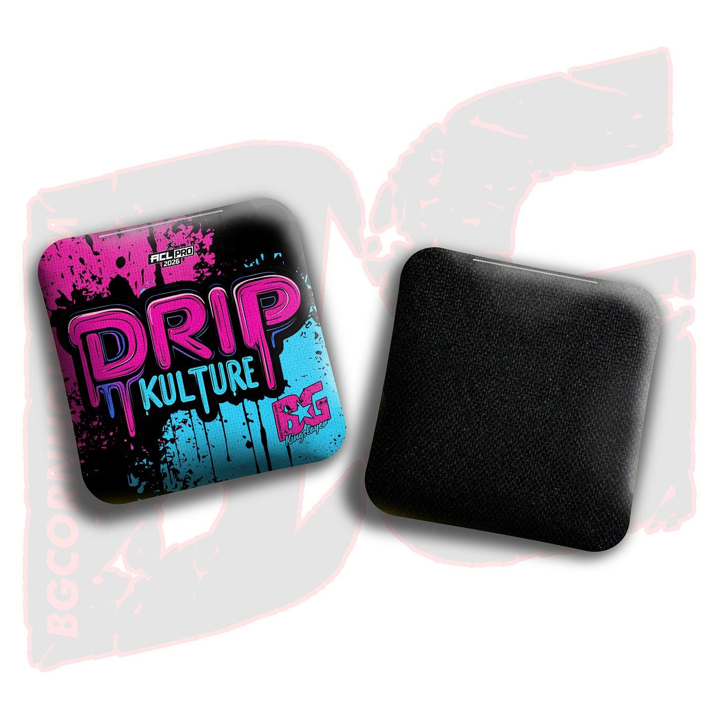 2026 Multiple Bag Models - DK x BG "Splatter" - ACL Pro Stamped Cornhole Bags - Set of 4 Bags