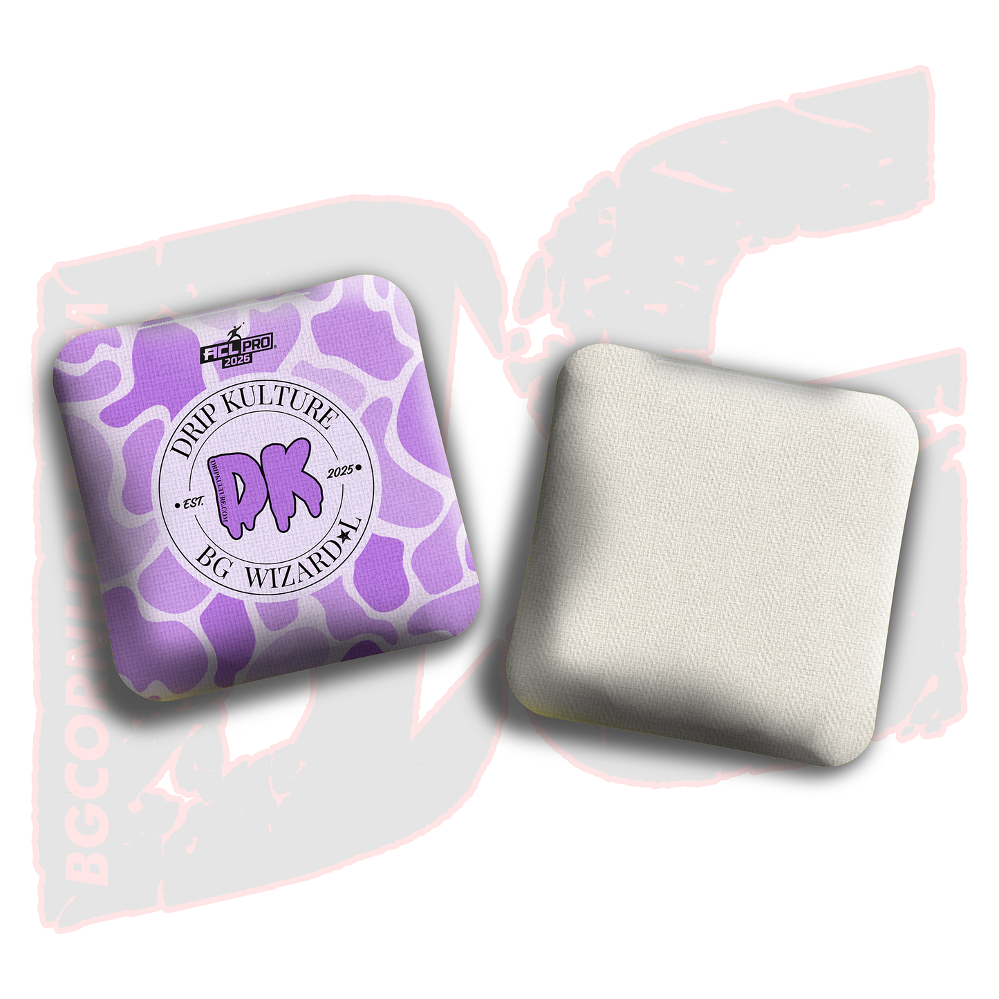 2026 Multiple Bag Models - DK x BG "Old School Camo" - ACL Pro Stamped Cornhole Bags - Set of 4 Bags