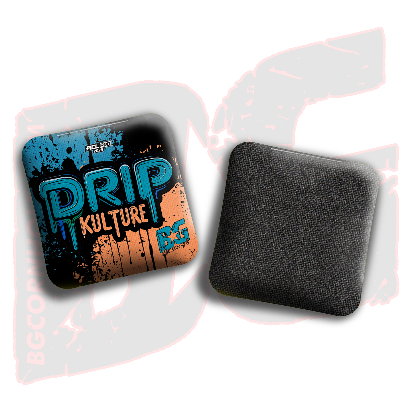 2026 Multiple Bag Models - DK x BG "Splatter" - ACL Pro Stamped Cornhole Bags - Set of 4 Bags
