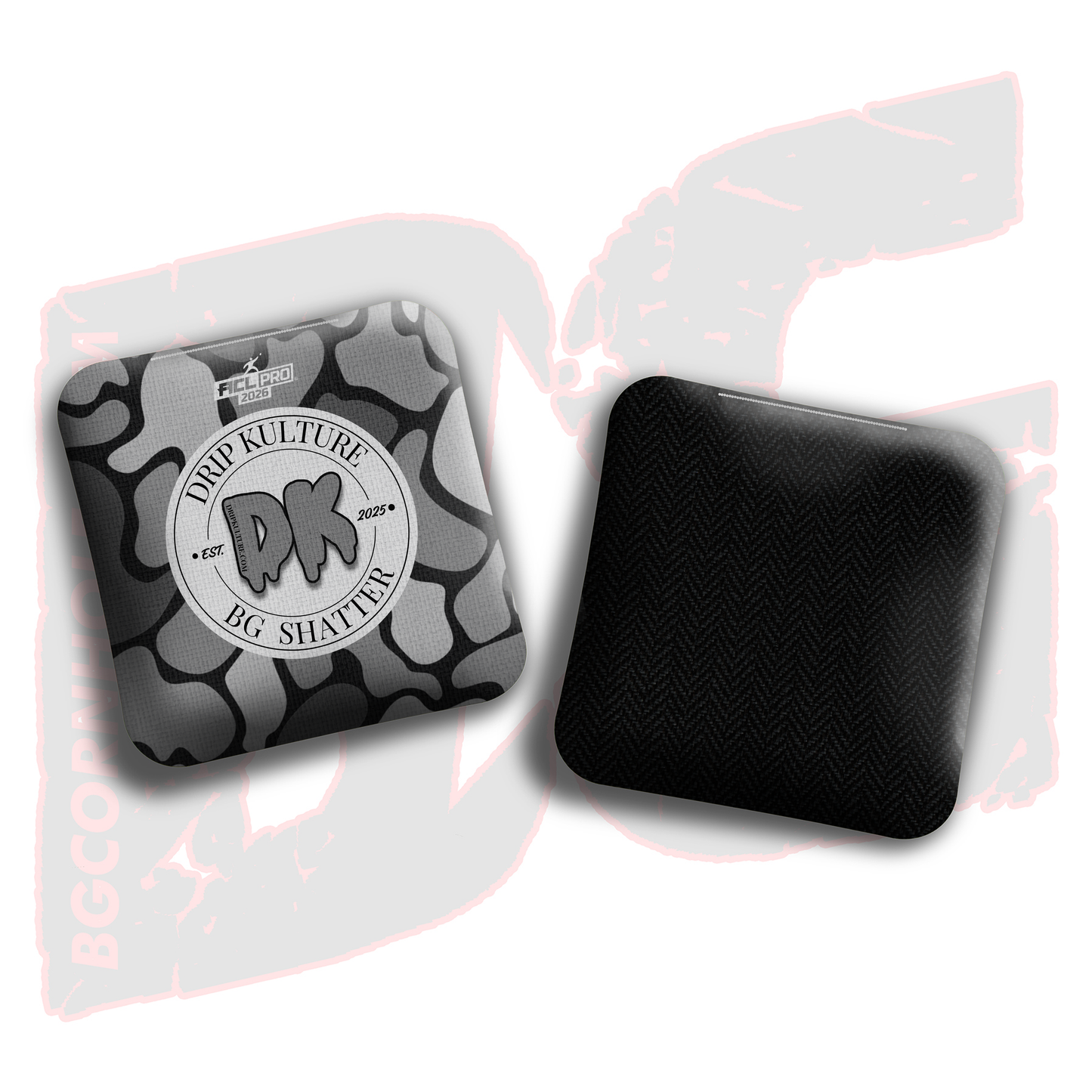 2026 SHATTER - DK x BG "Old School Camo" - ACL Pro Stamped Cornhole Bags - Set of 4 Bags