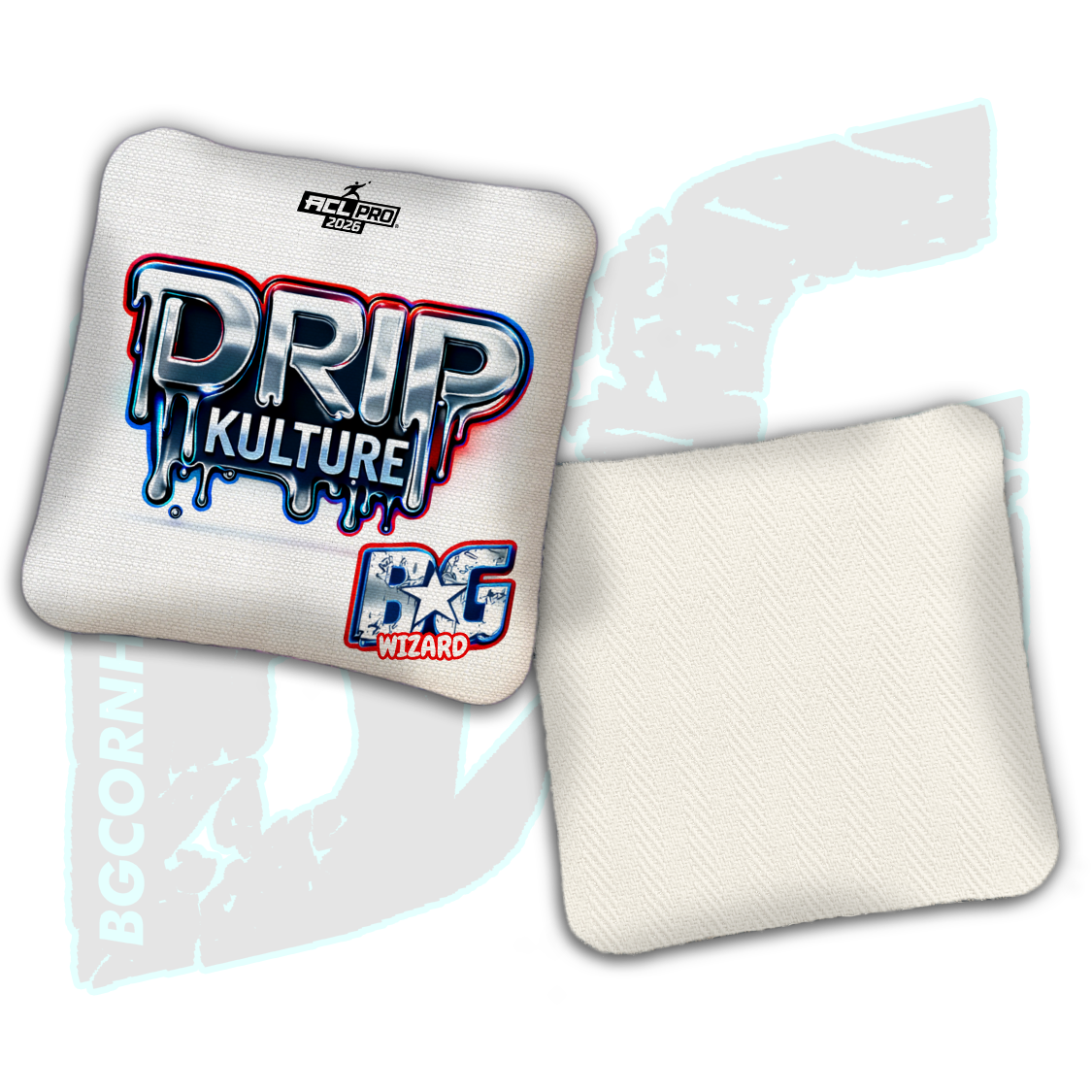 2026 Multiple Bag Models - DK x BG "Metallic" - ACL Pro Stamped Cornhole Bags - Set of 4 Bags