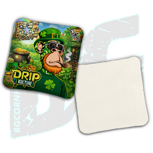 2026 Multiple Bag Models - DK x BG "NFT St. Patricks Day" - ACL Pro Stamped Cornhole Bags - Set of 4 Bags