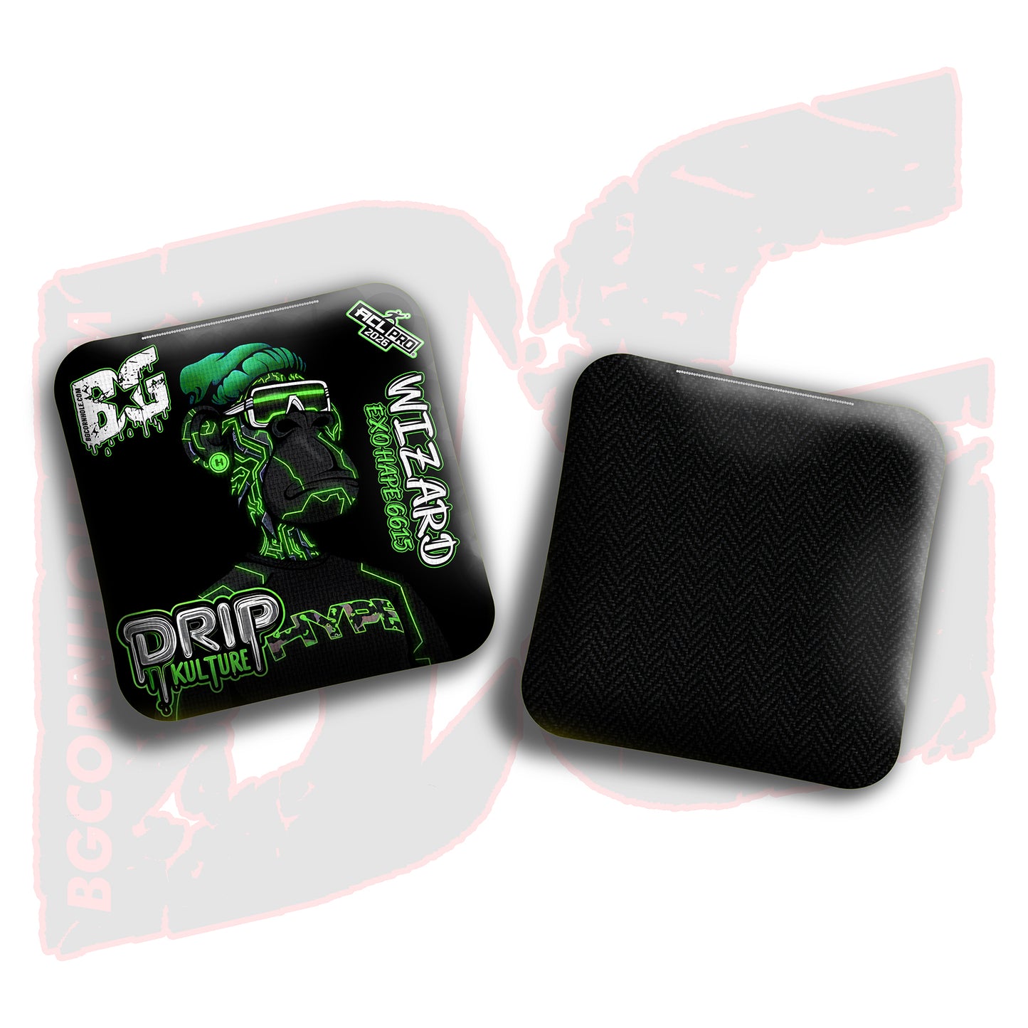 2026 Multiple Bag Models - DK x BG "NFT CIRCUITS" - ACL Pro Stamped Cornhole Bags - Set of 4 Bags