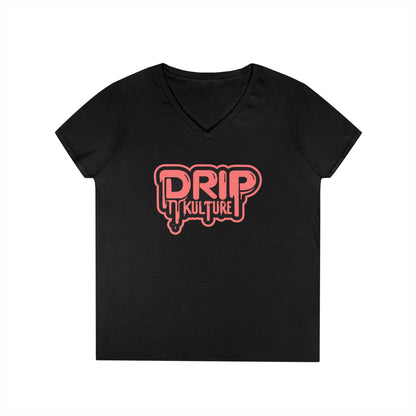 Drip Kulture Women's V-Neck Tee - Multiple Colors