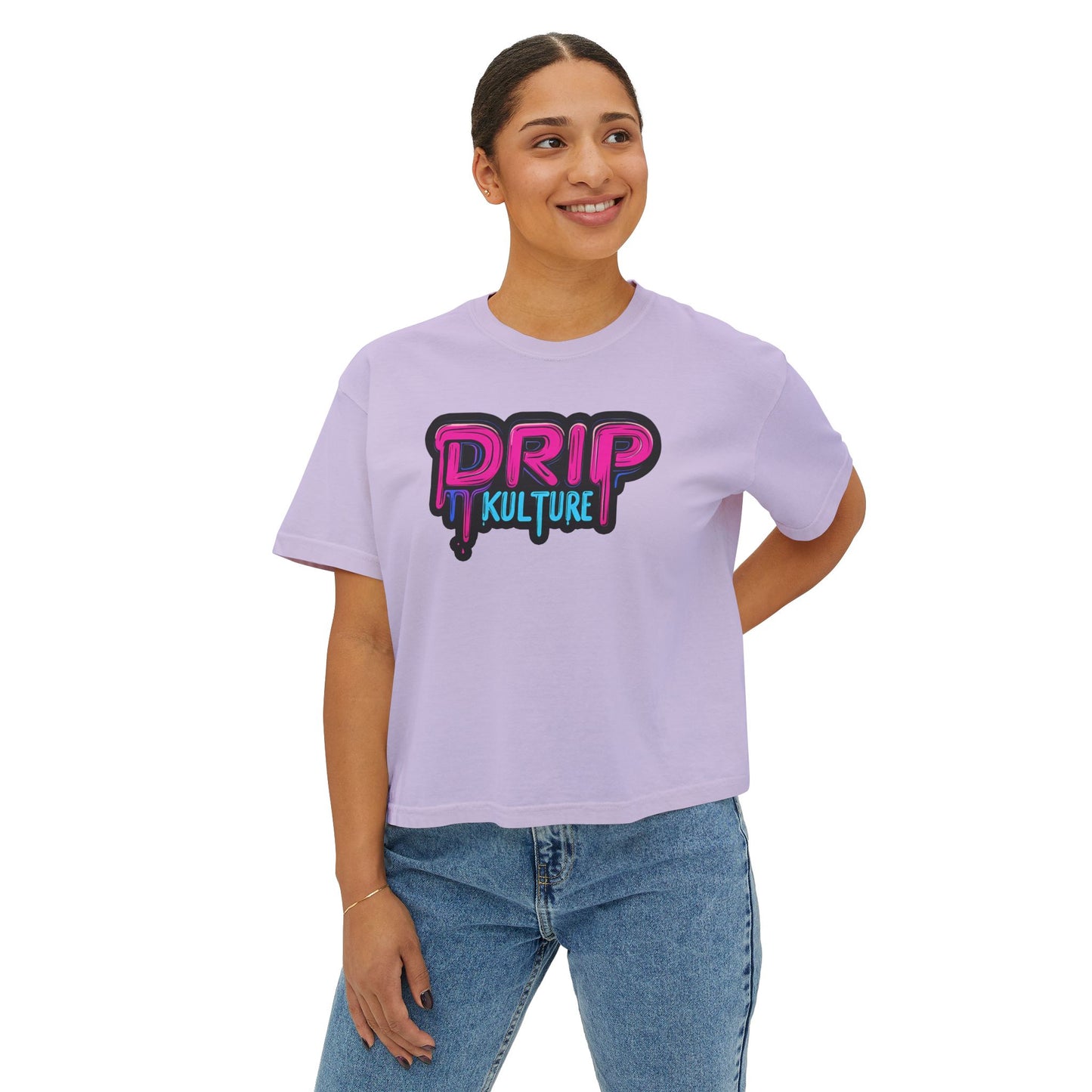 Miami Drip Kulture Women's Boxy Tee - Multiple Colors