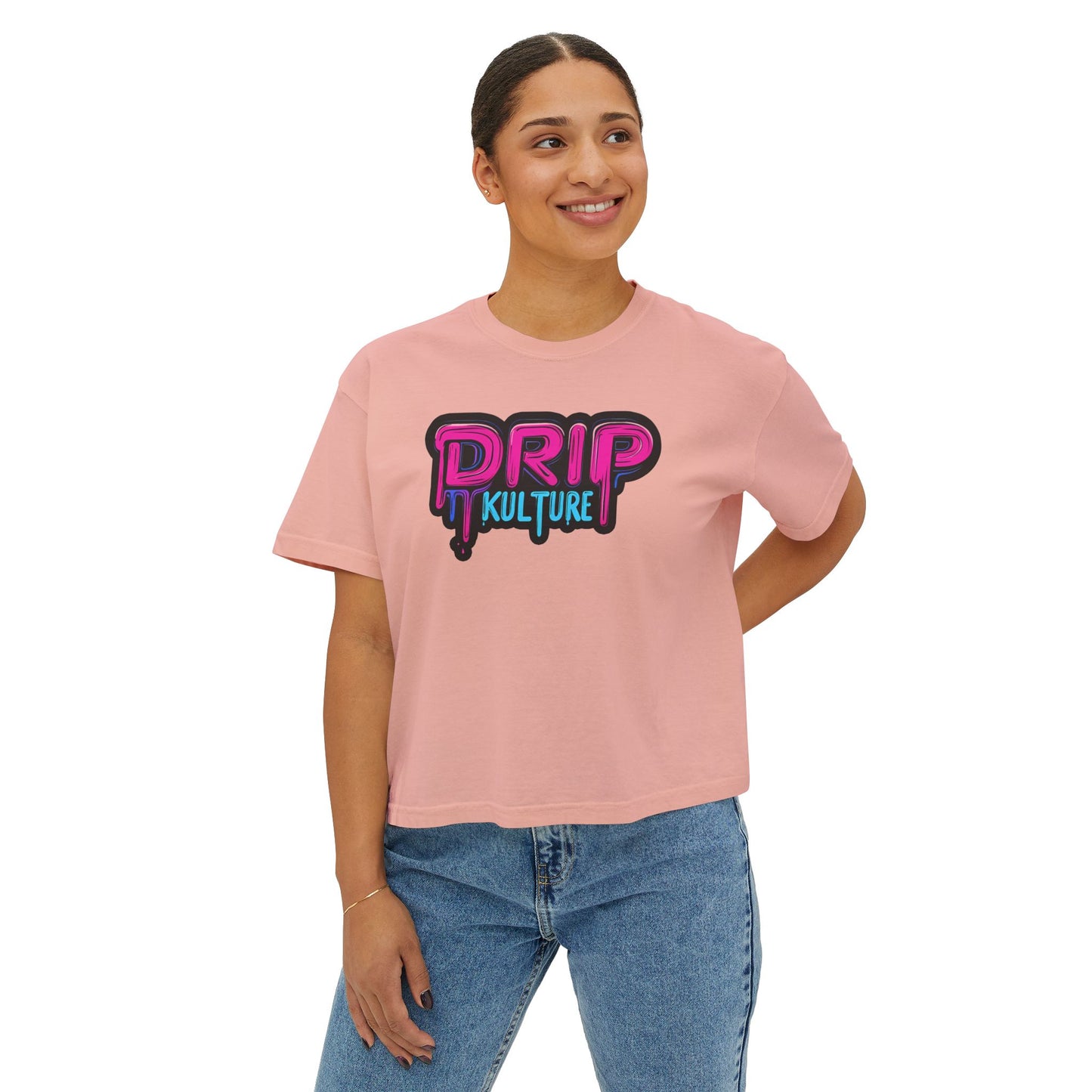 Miami Drip Kulture Women's Boxy Tee - Multiple Colors