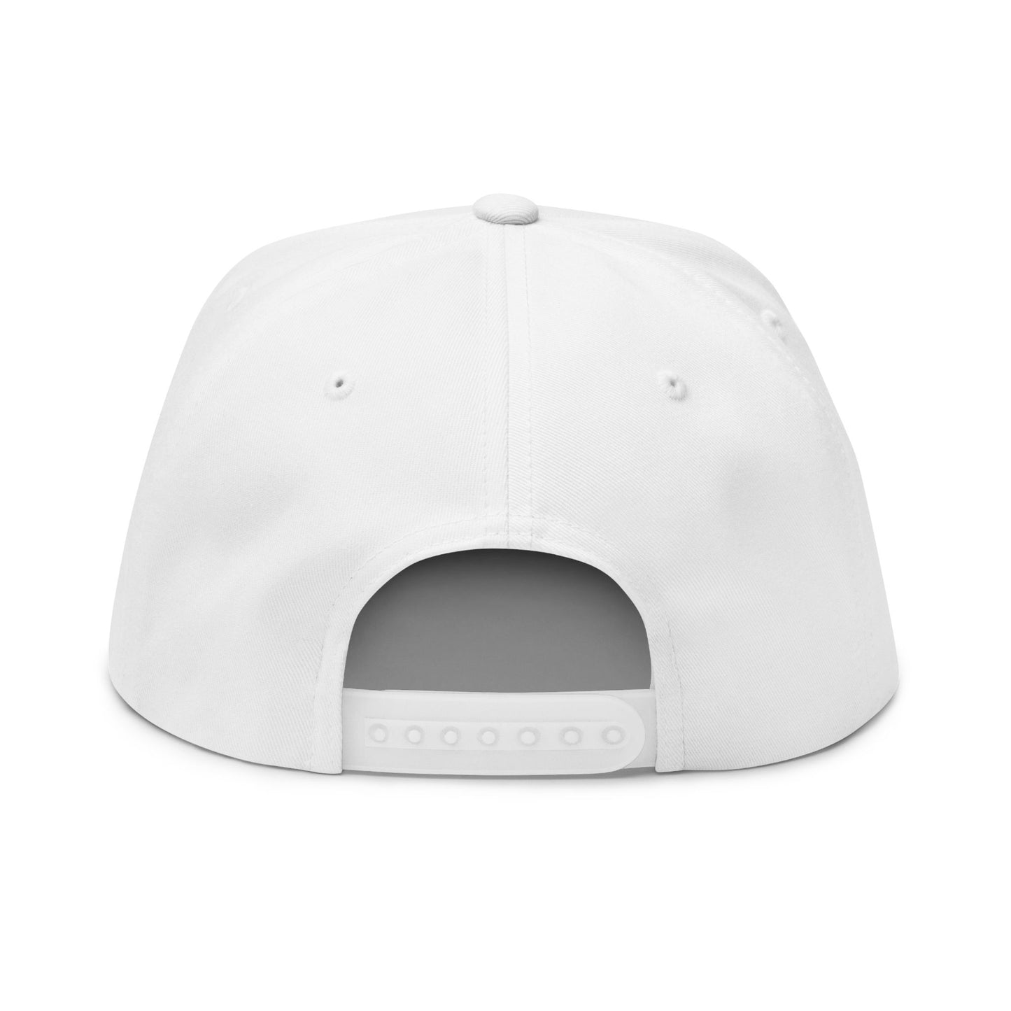 Blue Circle Drip Kulture Flat Bill Hat Embroidery - Multiple Colors