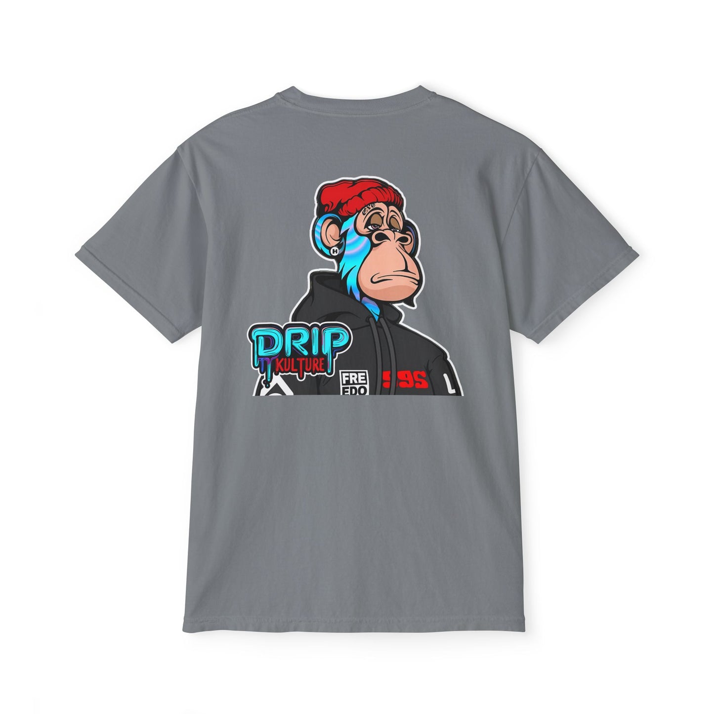NFT Blue Lightning Drip Kulture Unisex Pocket T-Shirt - Multiple Colors