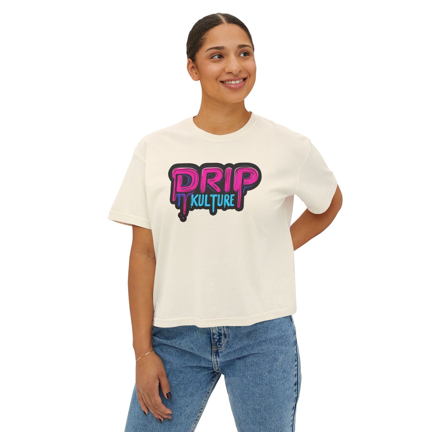 Miami Drip Kulture Women's Boxy Tee - Multiple Colors