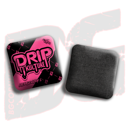 2026 Multiple Bag Models - DK x BG "Black Droplet " - ACL Pro Stamped Cornhole Bags - Set of 4 Bags