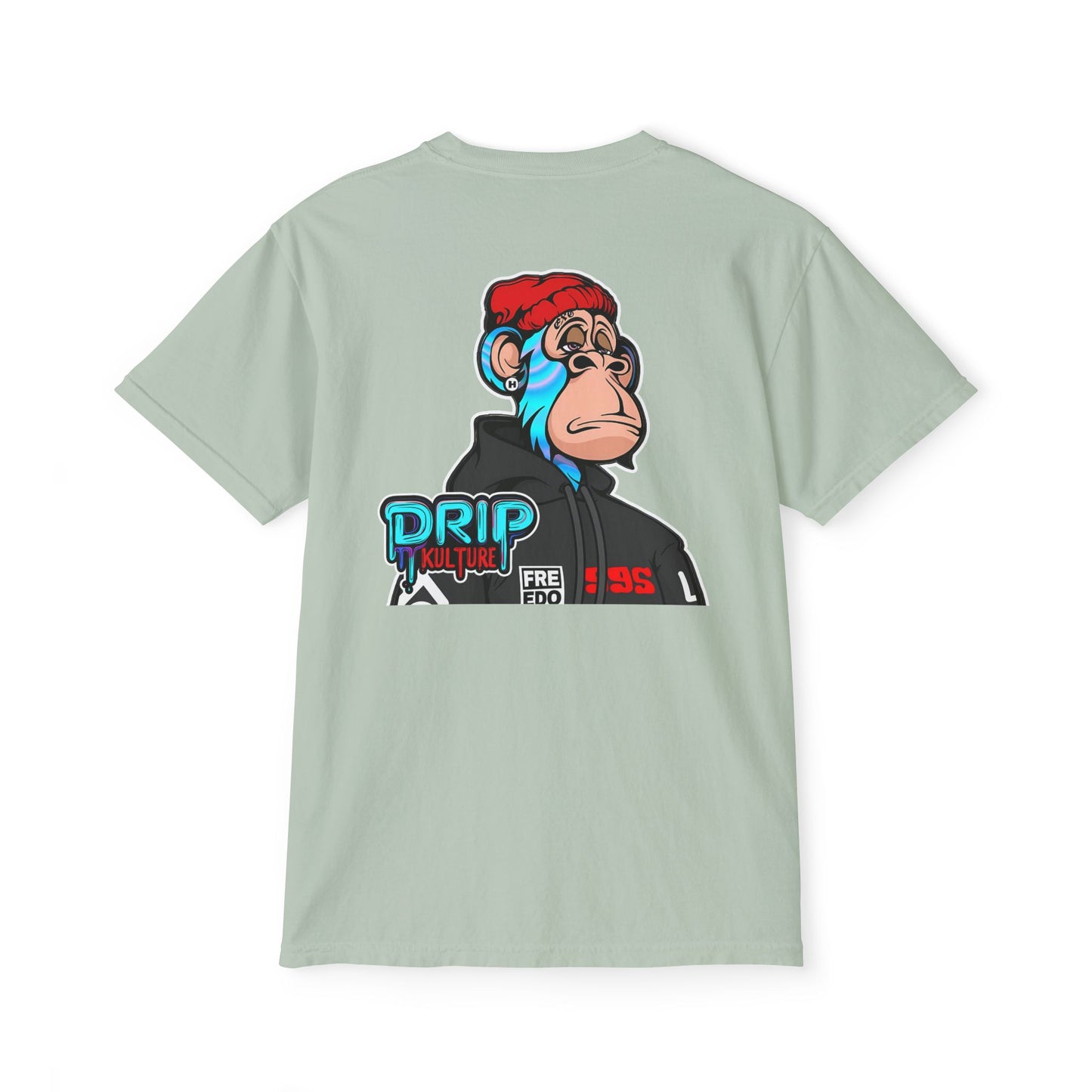 NFT Blue Lightning Drip Kulture Unisex Pocket T-Shirt - Multiple Colors