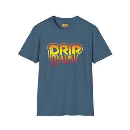 Orange Gradient Drip Kulture Unisex Tee - Multiple Colors