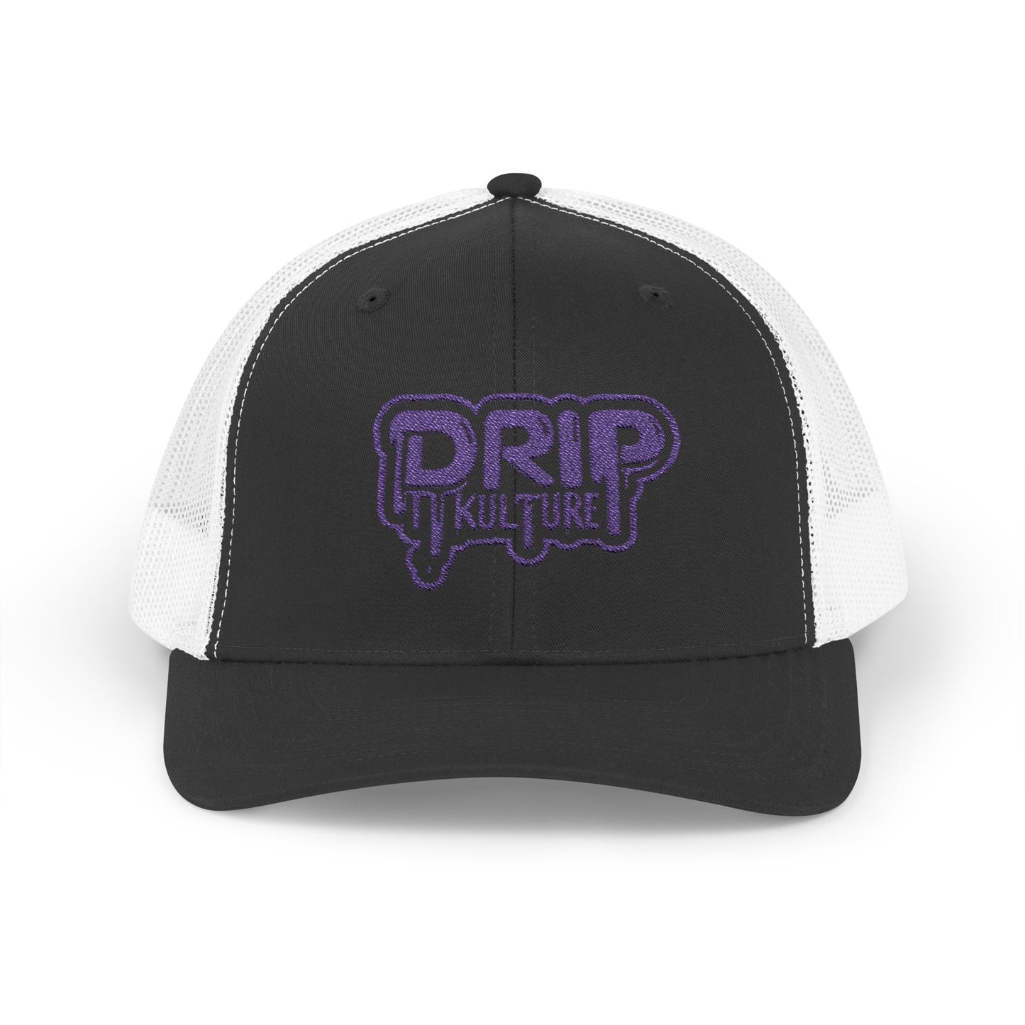 Purple Drip Kulture Snapback Trucker Cap Embroidery - Multiple Colors