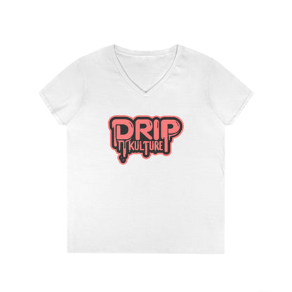 Drip Kulture Women's V-Neck Tee - Multiple Colors