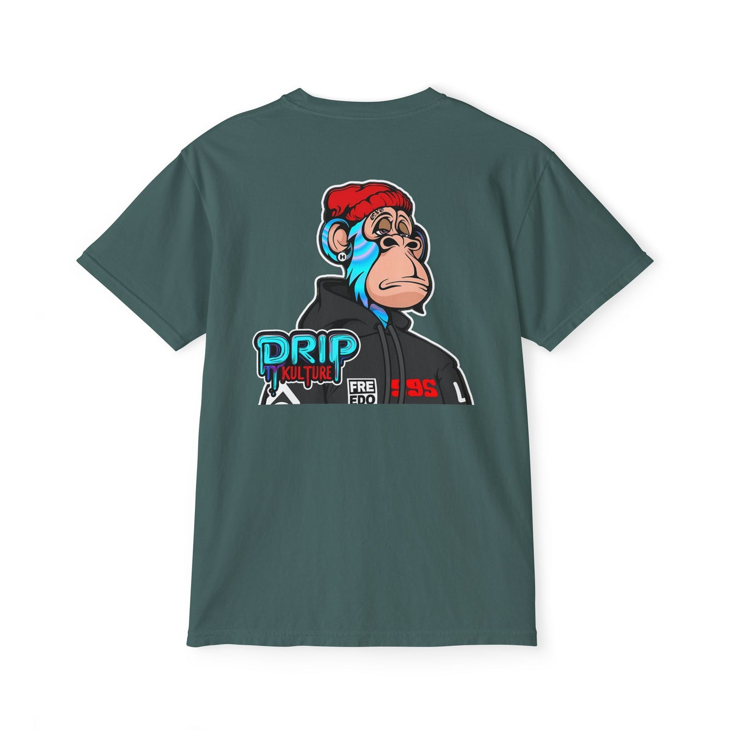 NFT Blue Lightning Drip Kulture Unisex Pocket T-Shirt - Multiple Colors