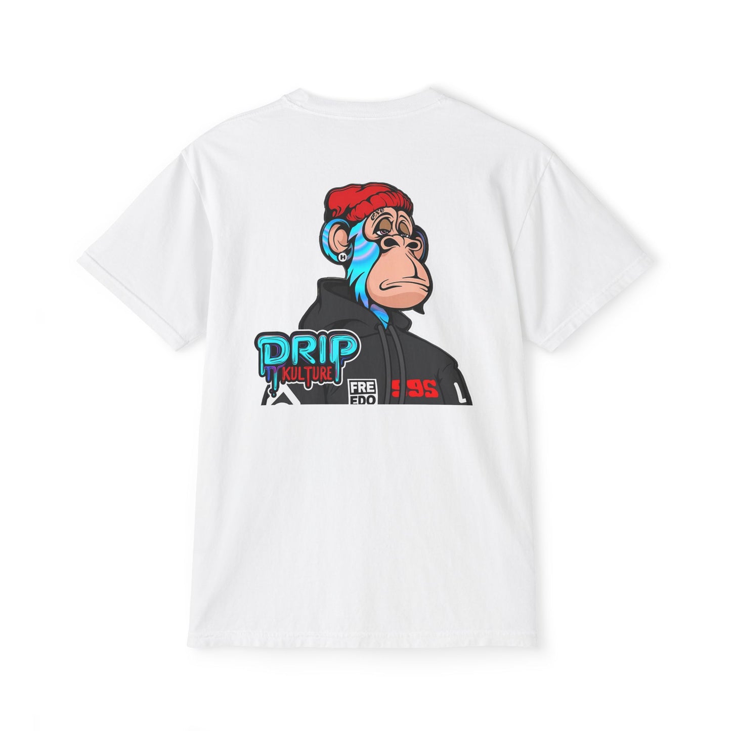 NFT Blue Lightning Drip Kulture Unisex Pocket T-Shirt - Multiple Colors