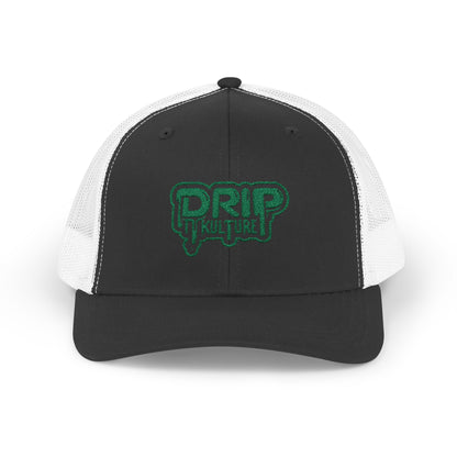 Green Drip Kulture Snapback Trucker Cap Embroidery - Multiple Colors