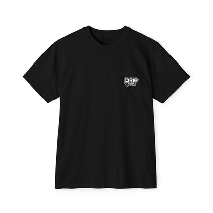 NFT Blue Lightning Drip Kulture Unisex Pocket T-Shirt - Multiple Colors