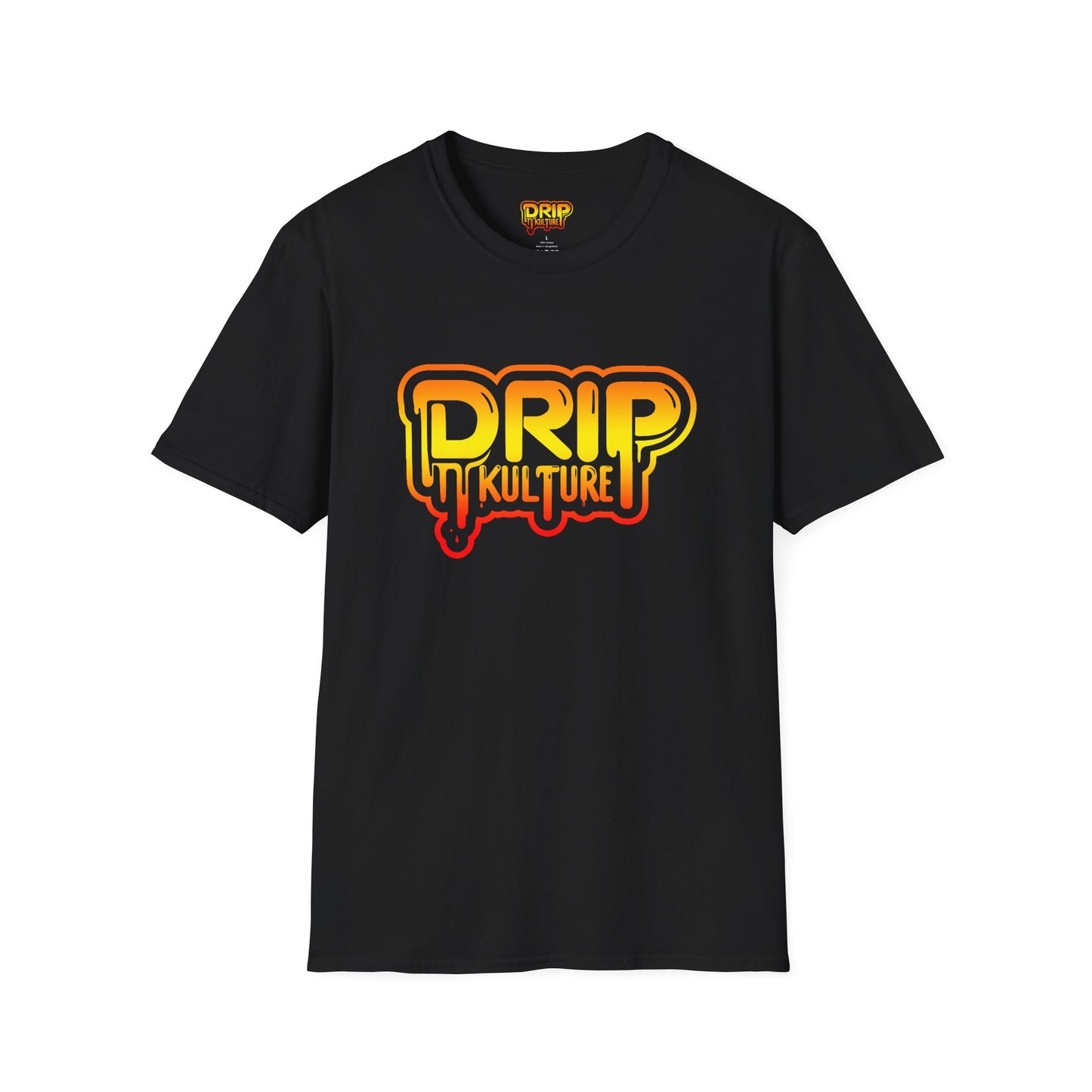 Orange Gradient Drip Kulture Unisex Tee - Multiple Colors