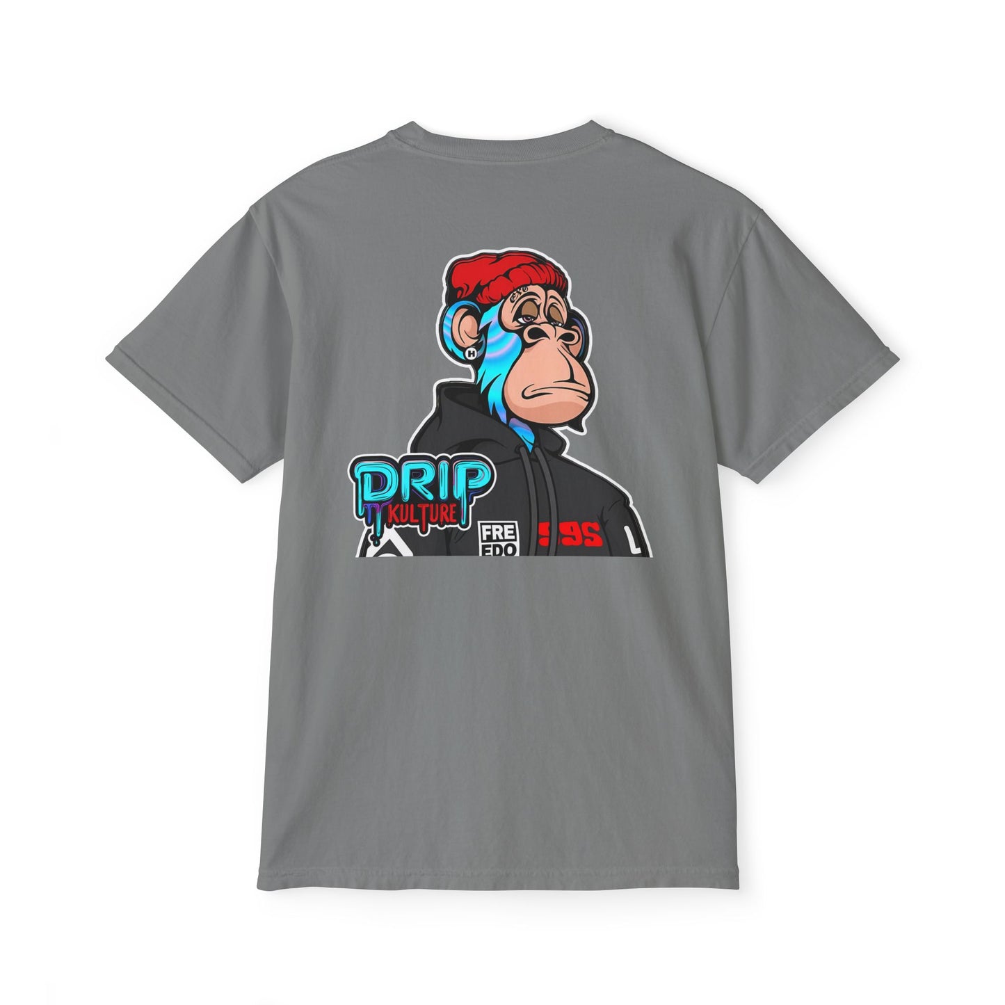 NFT Blue Lightning Drip Kulture Unisex Pocket T-Shirt - Multiple Colors