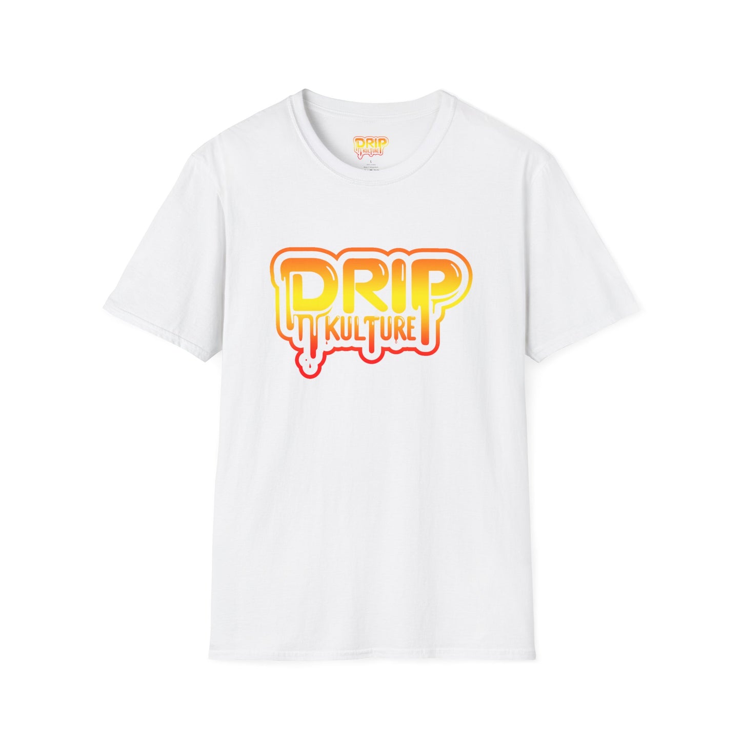 Orange Gradient Drip Kulture Unisex Tee - Multiple Colors