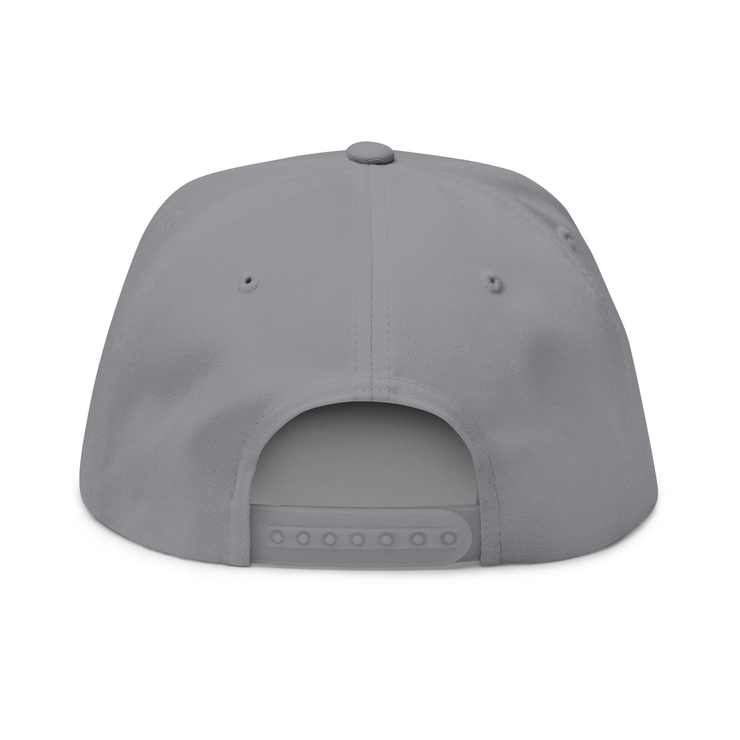 Blue Circle Drip Kulture Flat Bill Hat Embroidery - Multiple Colors