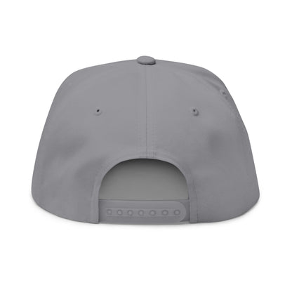 Blue Circle Drip Kulture Flat Bill Hat Embroidery - Multiple Colors