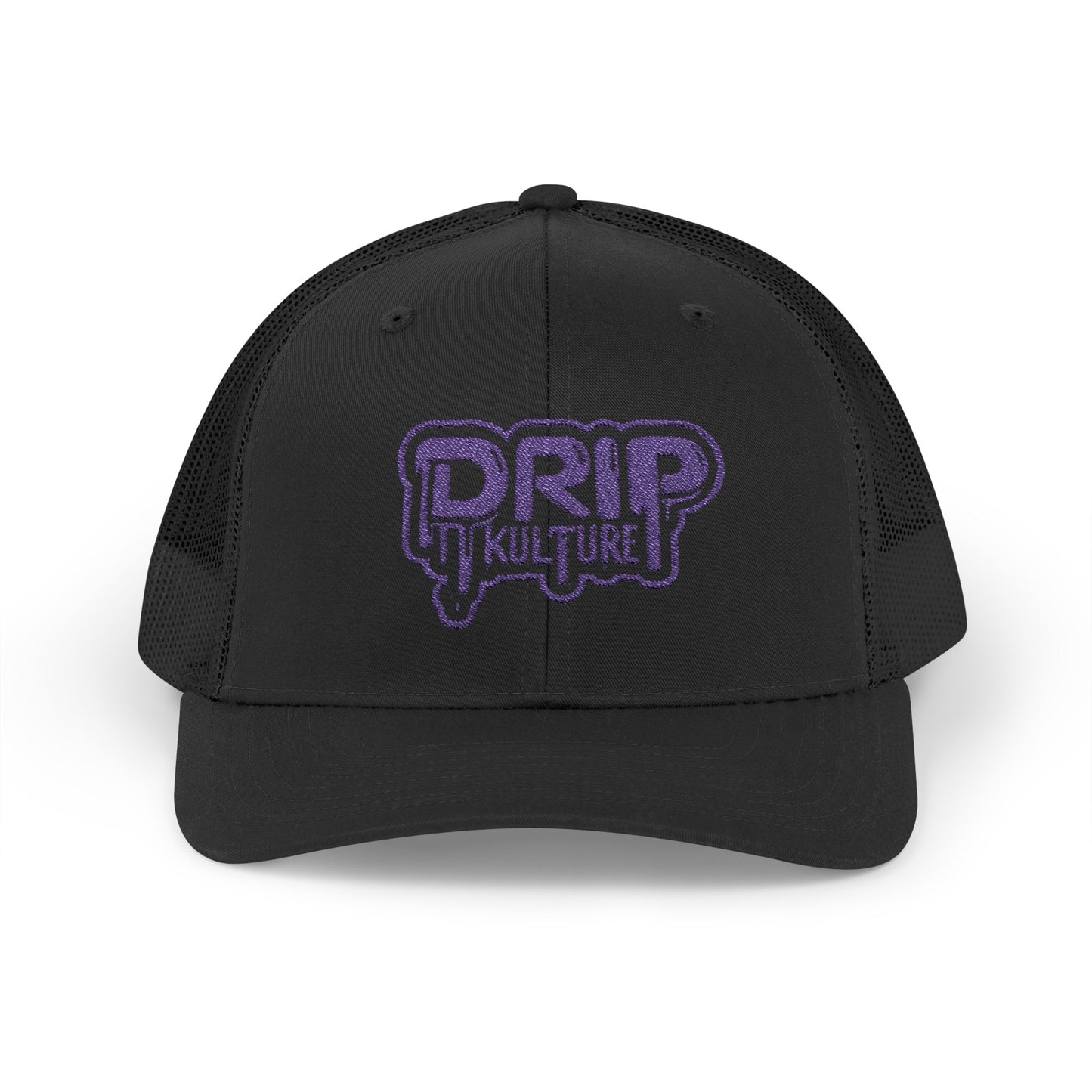 Purple Drip Kulture Snapback Trucker Cap Embroidery - Multiple Colors