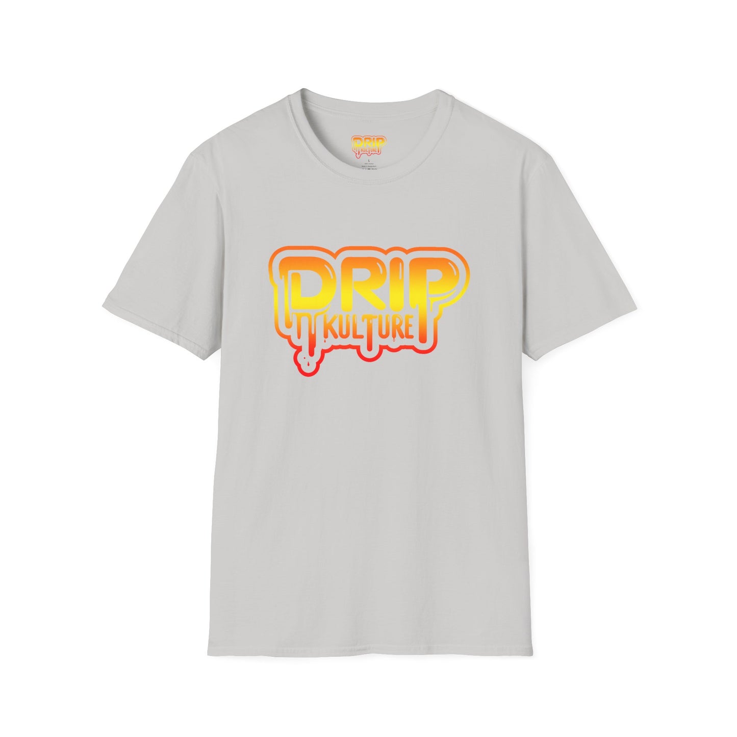 Orange Gradient Drip Kulture Unisex Tee - Multiple Colors